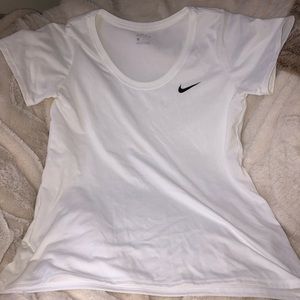 White Nike Dri-fit shirt